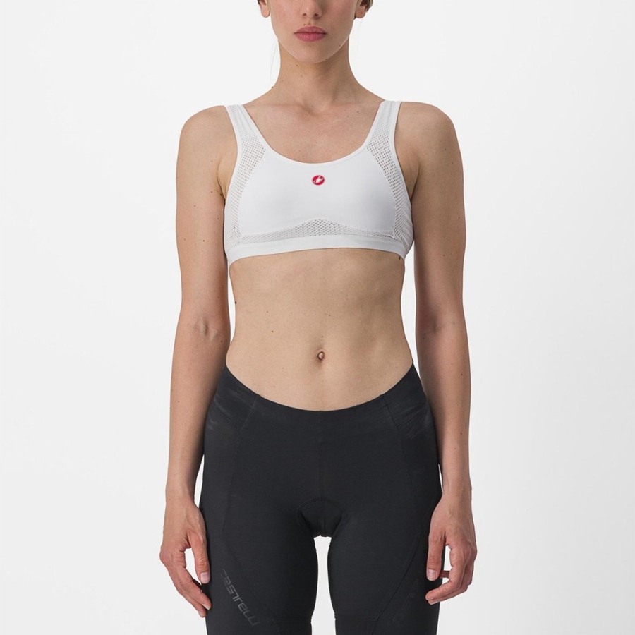 White Women Castelli ROSSO CORSA BRA Base Layer | 495830TYH