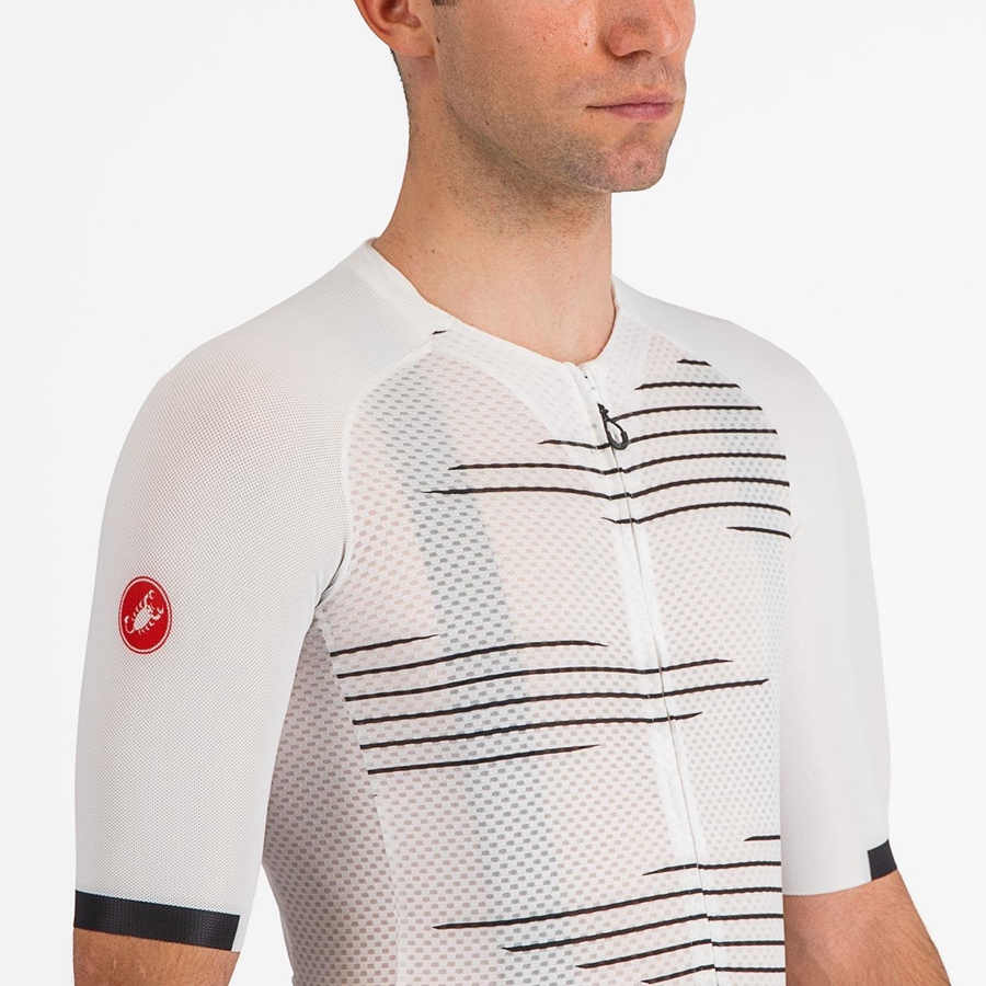 White / Black Men Castelli CLIMBER'S 4.0 Jersey | 018635WLO