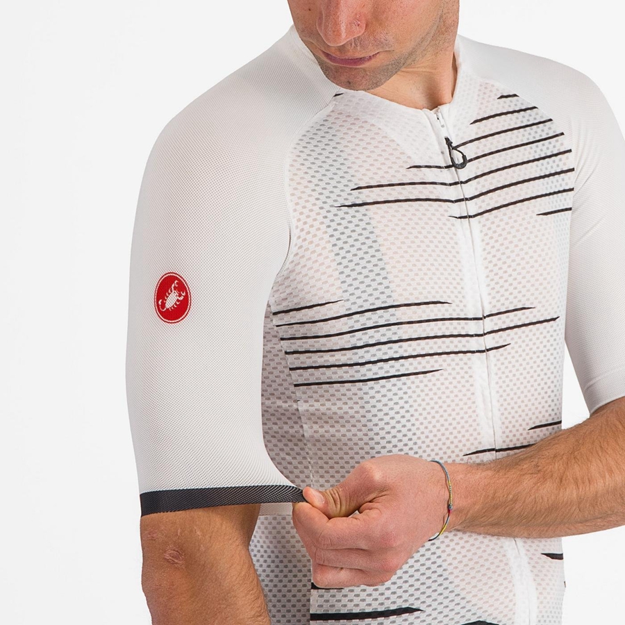 White / Black Men Castelli CLIMBER'S 4.0 Jersey | 018635WLO