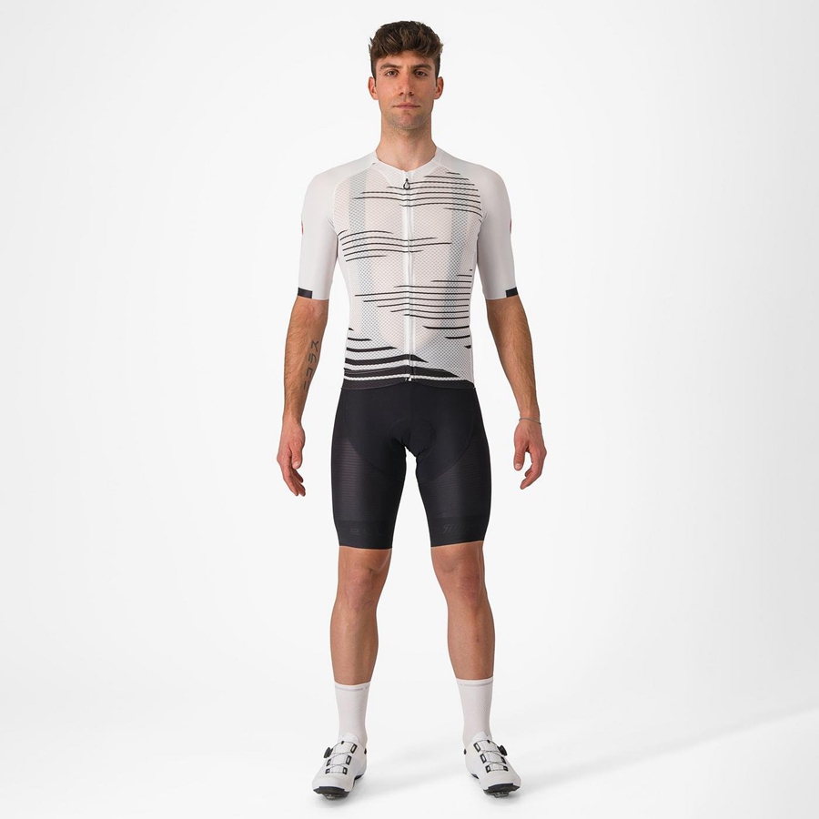 White / Black Men Castelli CLIMBER'S 4.0 Jersey | 018635WLO