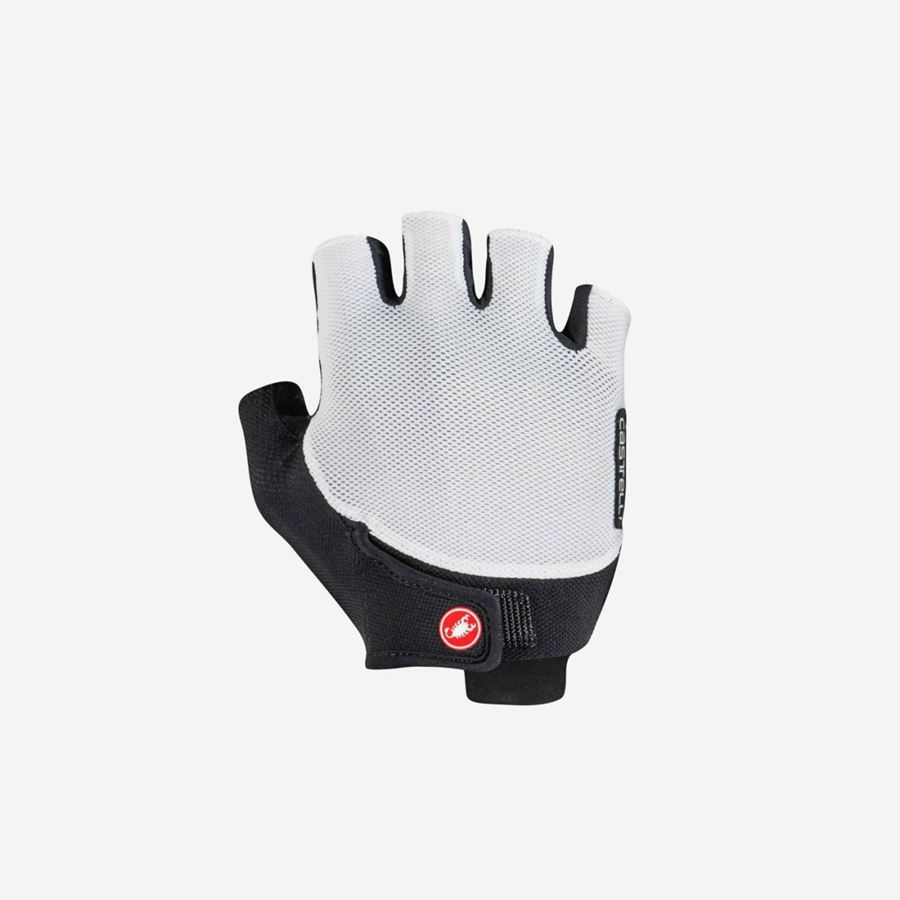 White / Black Women Castelli ENDURANCE W Gloves | 547021CVU