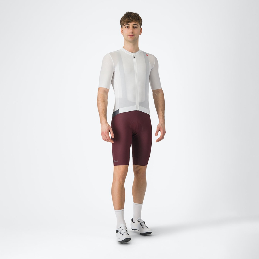 White / Dark Grey Men Castelli ESPRESSO Jersey | 205384ZQC