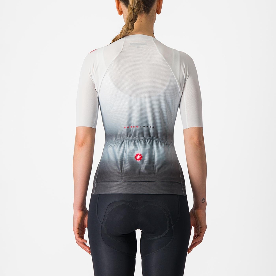 White / Dark Grey Women Castelli CLIMBER'S 4.0 W Jersey | 980156IJG