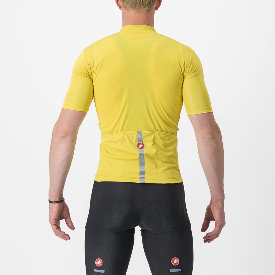 Yellow Men Castelli CLASSIFICA Jersey | 657081ZLF