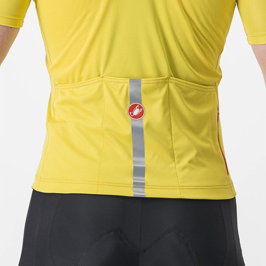 Yellow Men Castelli CLASSIFICA Jersey | 657081ZLF