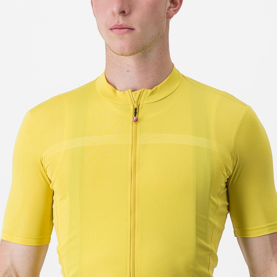 Yellow Men Castelli CLASSIFICA Jersey | 657081ZLF