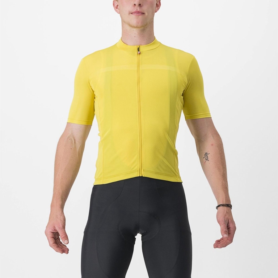 Yellow Men Castelli CLASSIFICA Jersey | 657081ZLF